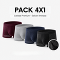 BOXER DE FIBRA DE BAMBÚ PREMIUM - PACK 4x1