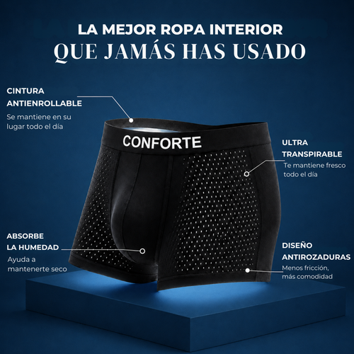 BOXER DE FIBRA DE BAMBÚ PREMIUM - PACK 4x1